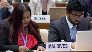 Ms. Iruthisham Adam, representative of the Maldives to the Human Rights Council speaks on the situation in Syria
