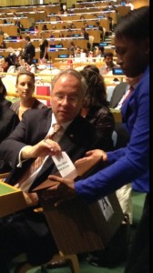 Netherlands Ambassador Karel van Oosterom voting on HRC candidates