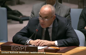 Ambassador Amr Abdellatif Aboulatta urges "expeditious commencement" of the selection in October. (Photo: UN WebTV)